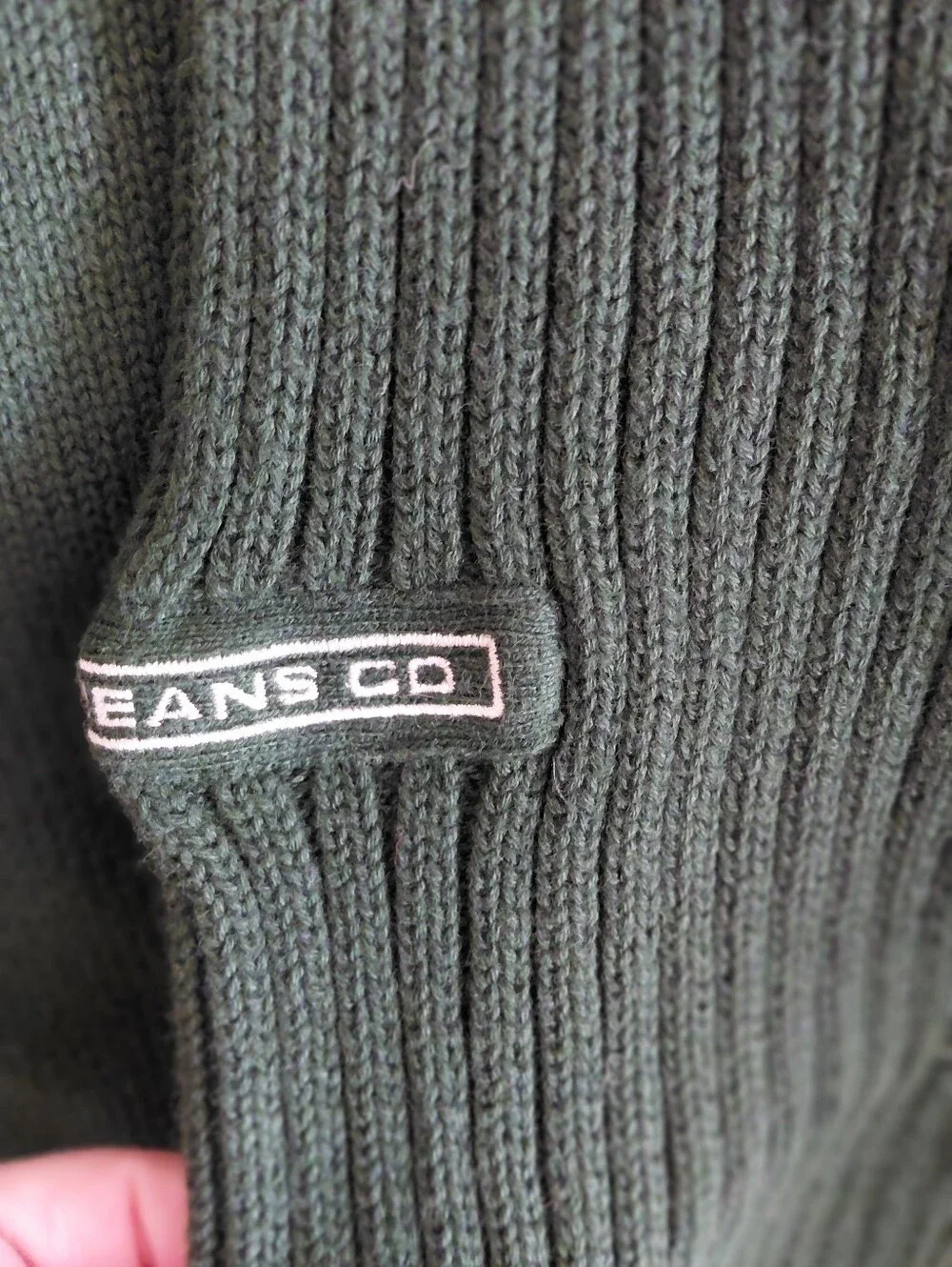 Polo Ralph Lauren Dark Green Ribbed Crewneck Sweater - Picture 5 of 5